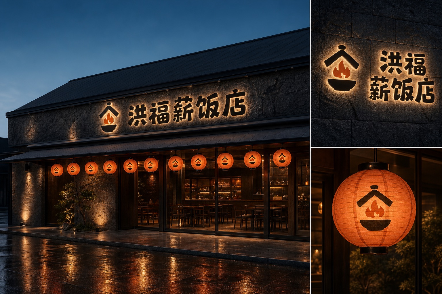 洪福薪饭店品牌门店外观