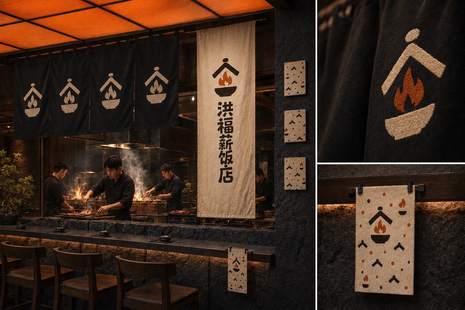 洪福薪饭店温暖的室内空间