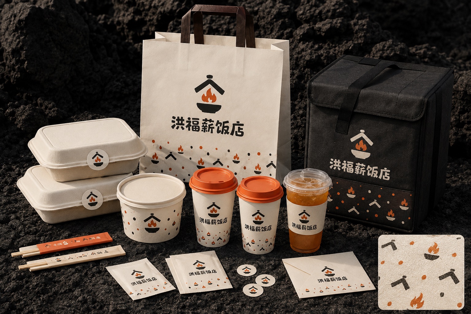 洪福薪饭店外卖包装系统